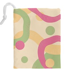 Line Pattern Dot Drawstring Pouch (5XL) from ArtsNow.com Back