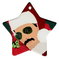 Mr. Bad Guy Santa for TM Star Ornament (Two Sides) from ArtsNow.com Front