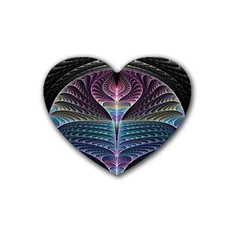 Fractal Design Heart Coaster (4 pack)  from ArtsNow.com Front