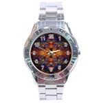 Fractal Flower Stainless Steel Analogue Watch