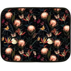 Seamless Garden Pattern Double Sided Fleece Blanket (Mini)  from ArtsNow.com 35 x27  Blanket Back