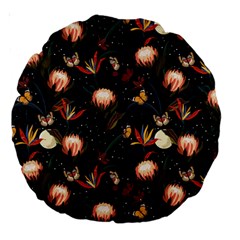 Seamless Garden Pattern Large 18  Premium Round Cushions from ArtsNow.com Front
