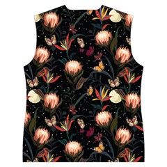 Seamless Garden Pattern Women s Button Up Vest from ArtsNow.com Back