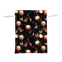 Seamless Garden Pattern Lightweight Drawstring Pouch (S) from ArtsNow.com Back