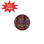 Square Pattern 2 1  Mini Buttons (100 pack) 