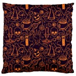 Halloween Pattern 5 Large Flano Cushion Case (Two Sides)