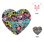 Halloween Love Chains Pattern Playing Cards Single Design (Heart)