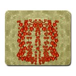 Roses Decorative In The Golden Environment Large Mousepads