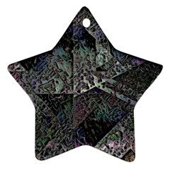 Erosion  Star Ornament (Two Sides) from ArtsNow.com Back