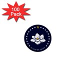 Flag of Mississippi 1  Mini Buttons (100 pack) 