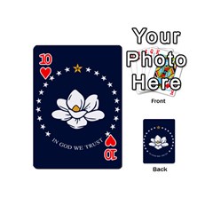 Flag of Mississippi Playing Cards 54 Designs (Mini) from ArtsNow.com Front - Heart10