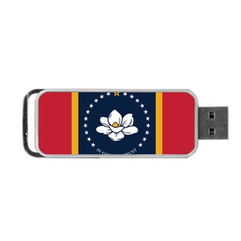 Flag of Mississippi Portable USB Flash (Two Sides) from ArtsNow.com Front