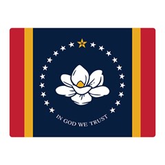 Flag of Mississippi Double Sided Flano Blanket (Mini)  from ArtsNow.com 35 x27  Blanket Front