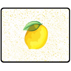 Illustration Sgraphic Lime Orange Double Sided Fleece Blanket (Medium)  from ArtsNow.com 58.8 x47.4  Blanket Back