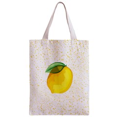 Illustration Sgraphic Lime Orange Zipper Classic Tote Bag from ArtsNow.com Back