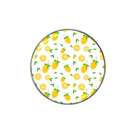 Illustrations Lemon Citrus Fruit Yellow Hat Clip Ball Marker (10 pack) from ArtsNow.com Front