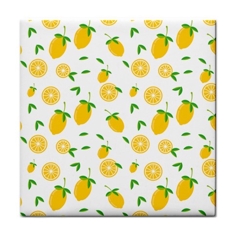 Illustrations Lemon Citrus Fruit Yellow Face Towel from ArtsNow.com Front