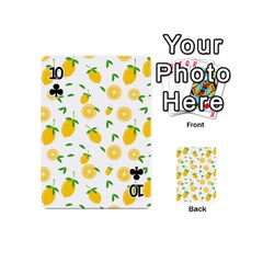 Illustrations Lemon Citrus Fruit Yellow Playing Cards 54 Designs (Mini) from ArtsNow.com Front - Club10