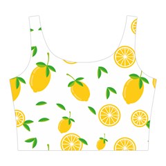 Illustrations Lemon Citrus Fruit Yellow Midi Sleeveless Dress from ArtsNow.com Top Back