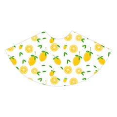 Illustrations Lemon Citrus Fruit Yellow Midi Sleeveless Dress from ArtsNow.com Skirt Back