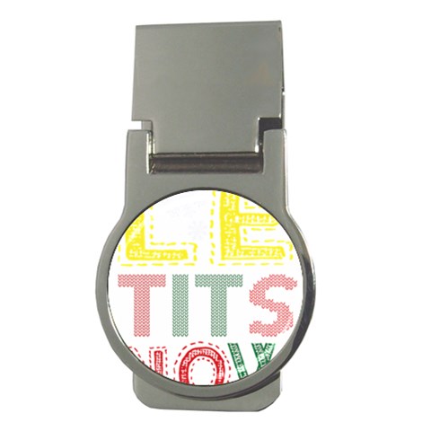 Let It Snow Money Clips (Round)  from ArtsNow.com Front