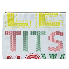 Let It Snow Cosmetic Bag (XXL) from ArtsNow.com Front