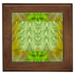 Landscape In A Green Structural Habitat Ornate Framed Tile