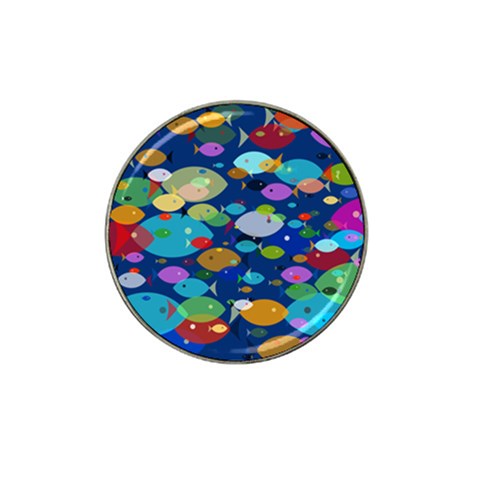 Illustrations Sea Fish Swimming Colors Hat Clip Ball Marker (4 pack) from ArtsNow.com Front