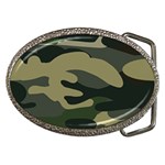 Green Military Camouflage Pattern Belt Buckles