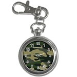 Green Military Camouflage Pattern Key Chain Watches