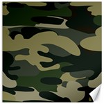Green Military Camouflage Pattern Canvas 16  x 16 