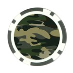 Green Military Camouflage Pattern Poker Chip Card Guard (10 pack)