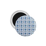 Blue floral pattern 1.75  Magnets