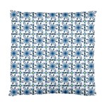 Blue floral pattern Standard Cushion Case (One Side)