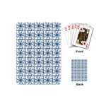 Blue floral pattern Playing Cards Single Design (Mini)