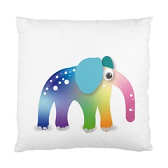 Illustrations Elephant Colorful Pachyderm Standard Cushion Case (Two Sides) from ArtsNow.com Back
