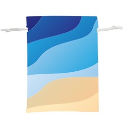 Illustrations Waves Line Rainbow  Lightweight Drawstring Pouch (XL) from ArtsNow.com Front