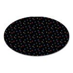 Abstract Texture Oval Magnet