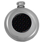 Abstract Texture Round Hip Flask (5 oz)