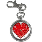 heart003_red Key Chain Watch