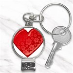 heart003_red Nail Clippers Key Chain