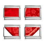 heart003_red 9mm Italian Charm (4 pack)