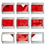 heart003_red 9mm Italian Charm (9 pack)