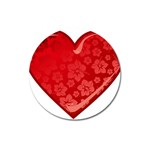 heart003_red Magnet 3  (Round)