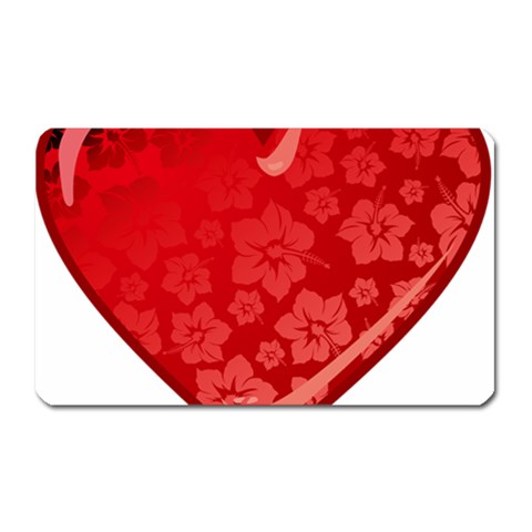 heart003_red Magnet (Rectangular) from ArtsNow.com Front