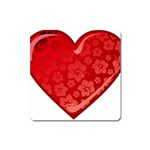heart003_red Magnet (Square)