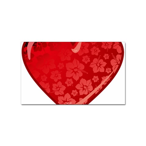 heart003_red Sticker Rectangular (10 pack) from ArtsNow.com Front
