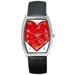 heart003_red Barrel Style Metal Watch