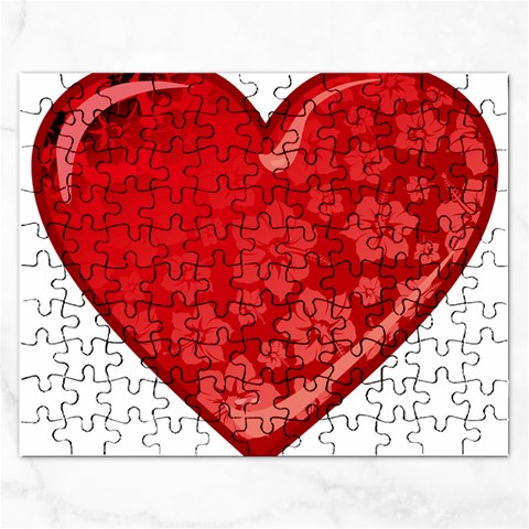 heart003_red Jigsaw Puzzle (Rectangular) from ArtsNow.com Front