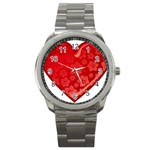 heart003_red Sport Metal Watch